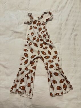 Football Print romper jumpsuit